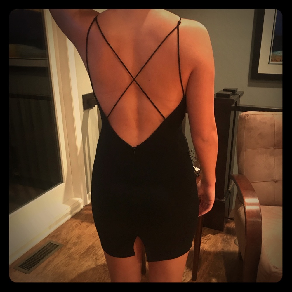 Short black dress